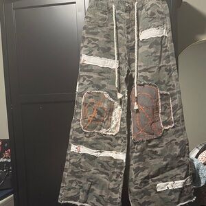 POL Camouflage Patchwork Pants